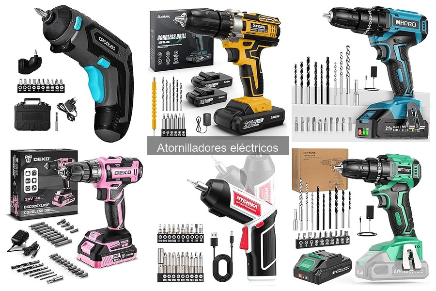Adaptadores y puntas para atornilladores eléctricos
