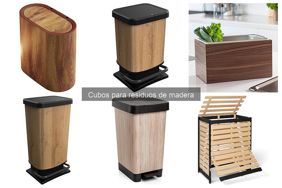 Alternativas a cubos para residuos de madera en casa