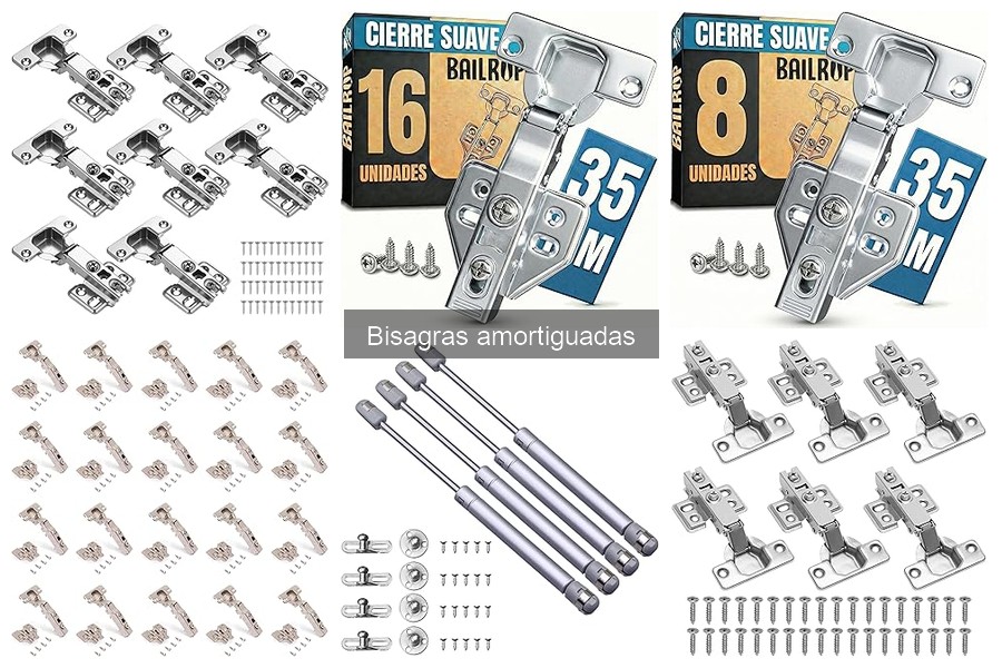 Alternativas a las bisagras amortiguadas para muebles