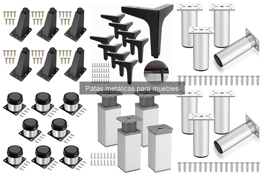 Alternativas a las patas metálicas para muebles: opciones y diferencias