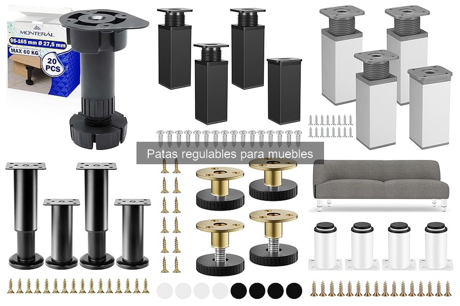 Alternativas a las patas regulables para muebles