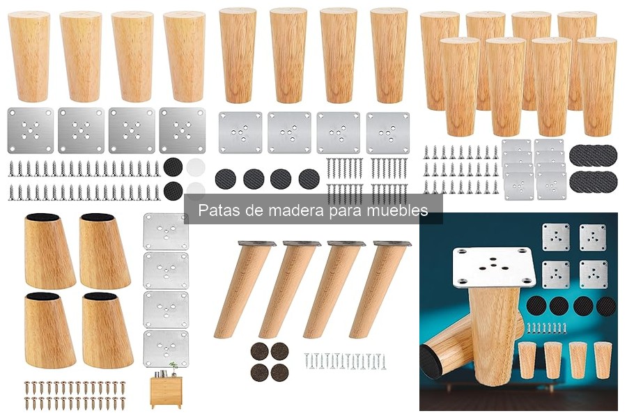 Alternativas a patas de madera para muebles: opciones prácticas
