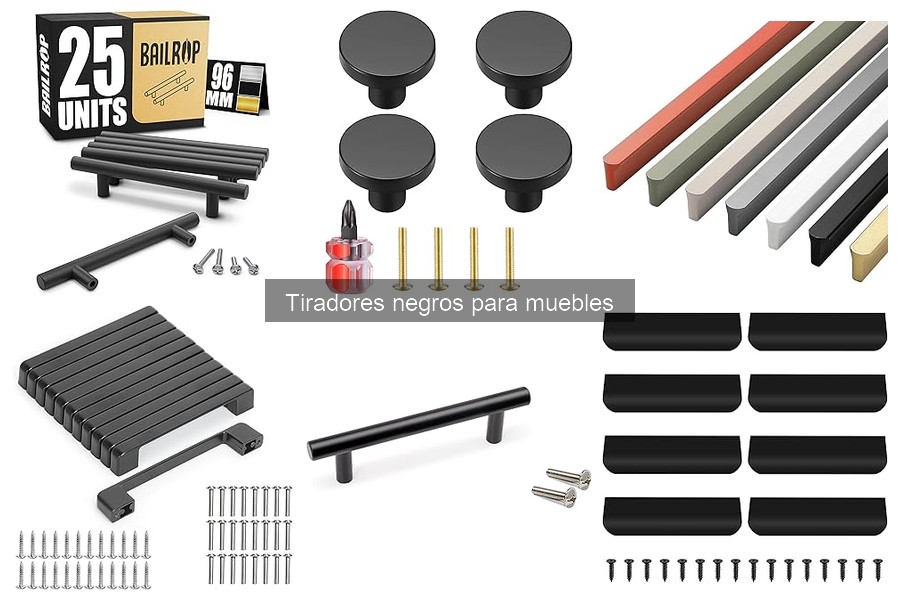 Alternativas a Tiradores Negros para Muebles