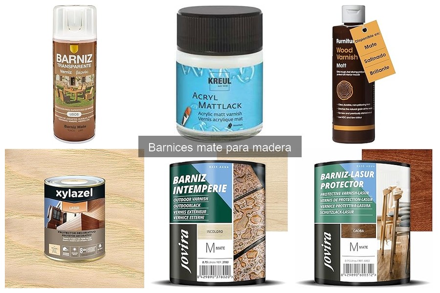Alternativas al barniz mate para acabados de madera