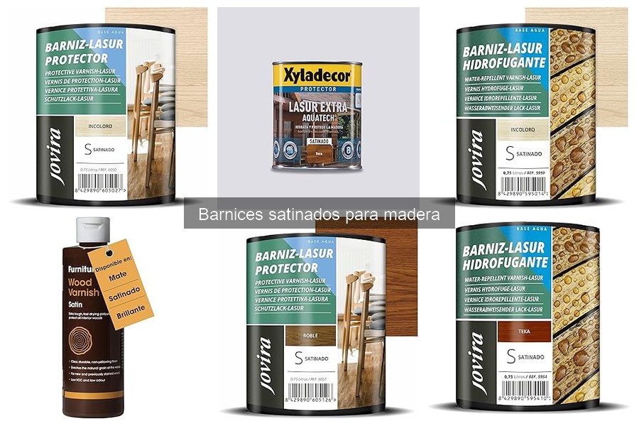 Alternativas al barniz satinado para acabados en madera