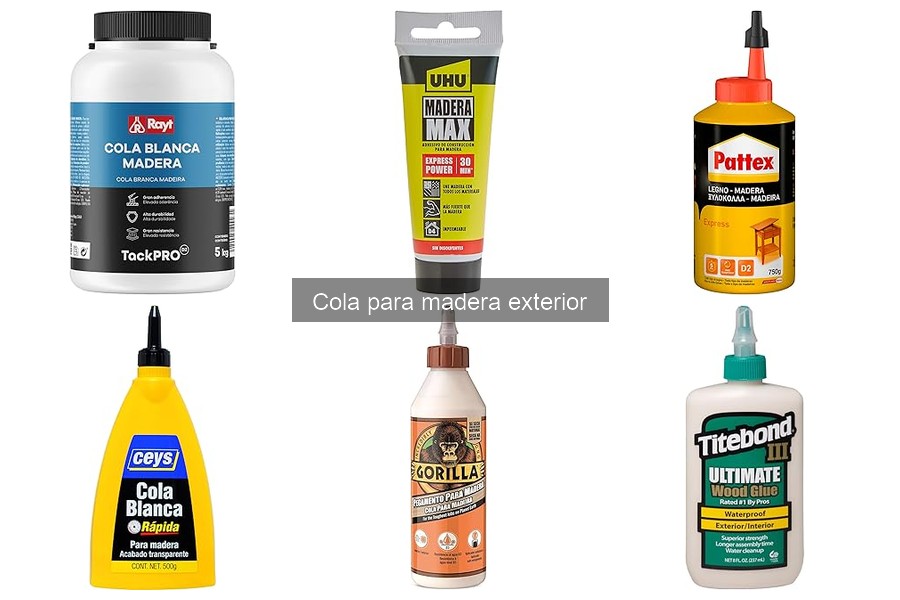 Cola para madera exterior: ¿Qué es y sus características?