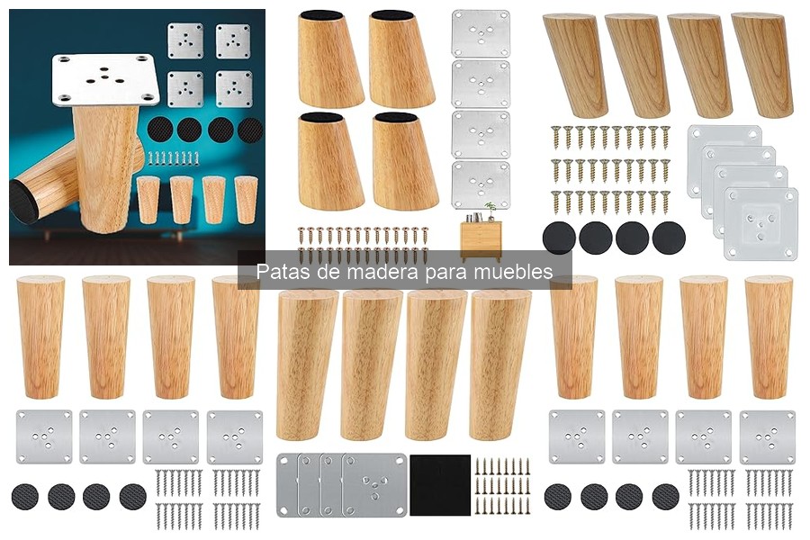 Cómo elegir patas de madera adecuadas para tus muebles
