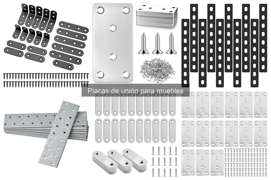 Cómo elegir placas de unión para muebles según el material