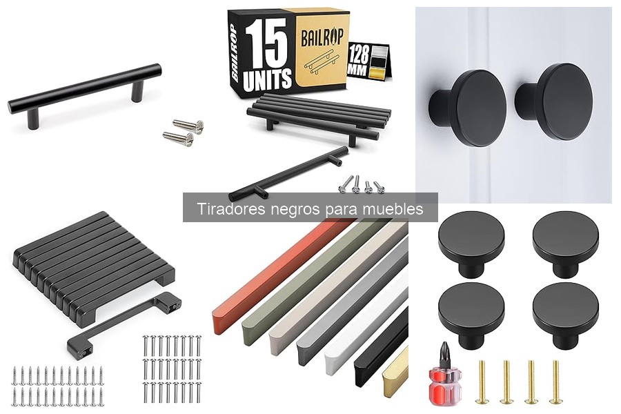 Cómo limpiar y mantener tiradores negros para muebles