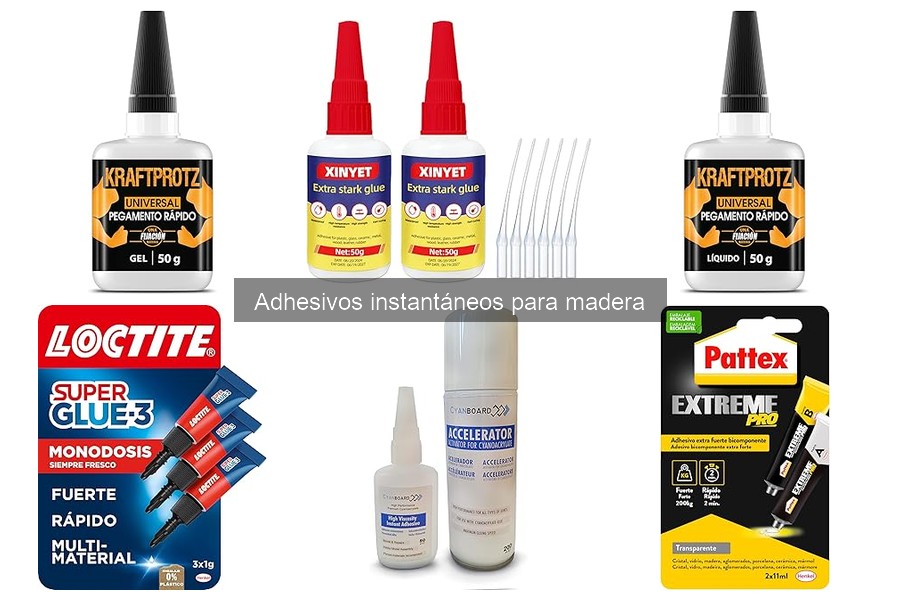Comparativa de adhesivos instantáneos para madera: ¿Cuál elegir?