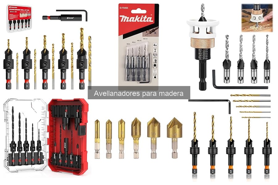 Comparativa de Avellanadores Manuales y Eléctricos para Madera