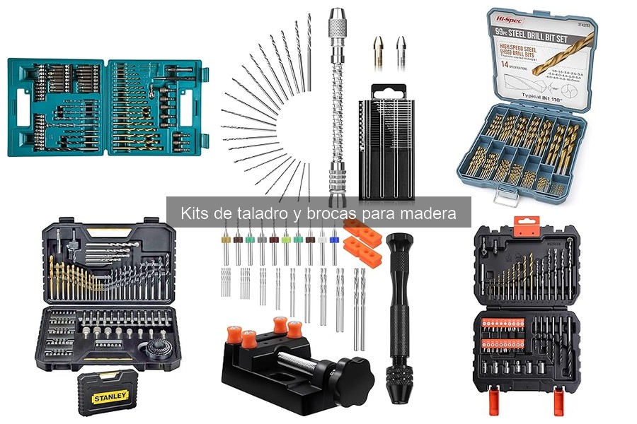 Comparativa de Kits de Taladro y Brocas para Madera