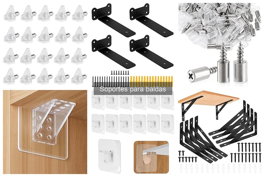 Comparativa: Soportes para baldas de metal y madera