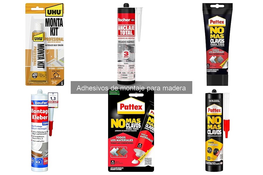 ¿Cuánto tardan en secar los adhesivos de montaje para madera?