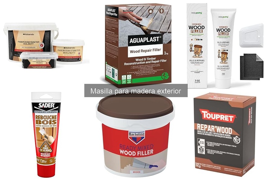 Dónde comprar masilla para madera exterior: mejores opciones