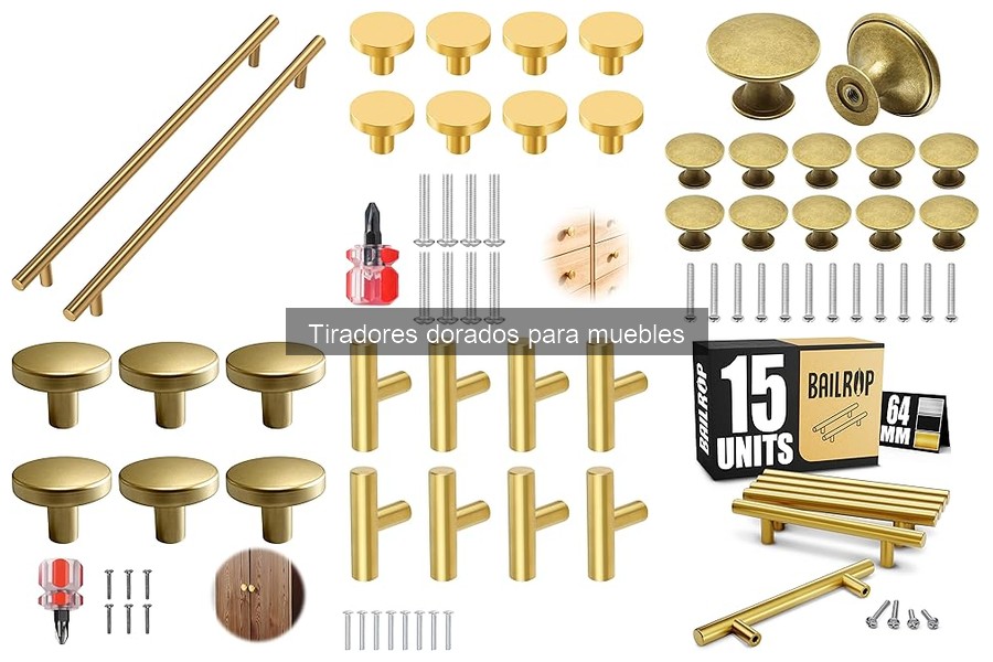 Dónde comprar tiradores dorados para muebles: guía completa