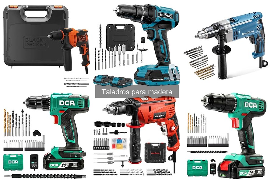 El mejor taladro para trabajar la madera: comparativa y guía