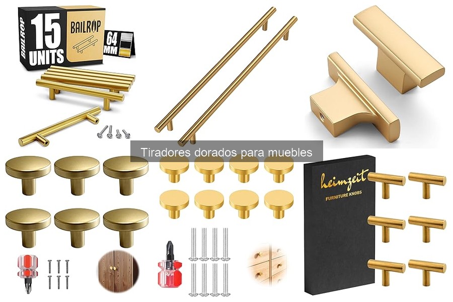 Errores comunes al elegir tiradores dorados para muebles
