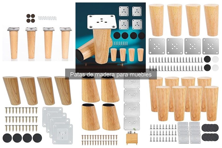 Errores comunes al usar patas de madera para muebles