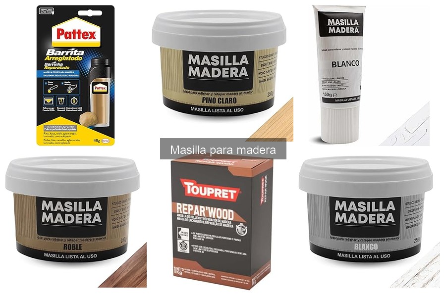 ¿Es la masilla para madera resistente al agua?