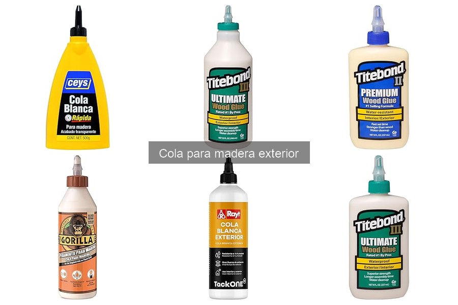 ¿Es necesario usar cola en proyectos exteriores de carpintería?