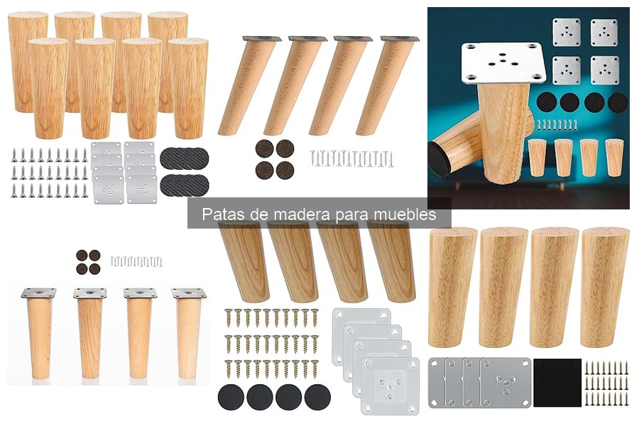 Estilos de decoración que combinan con patas de madera
