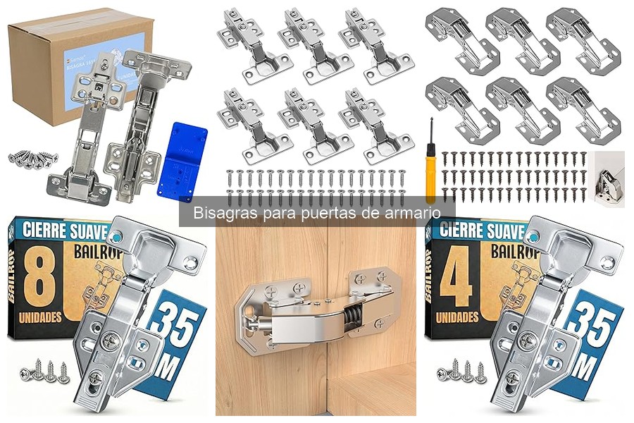 Guía de Compra de Bisagras para Puertas de Armario