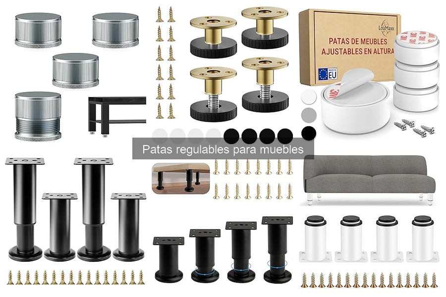 Guía de compra de patas regulables para muebles