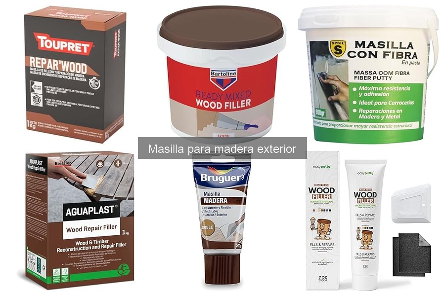 Masilla para madera exterior en climas extremos: consejos y uso
