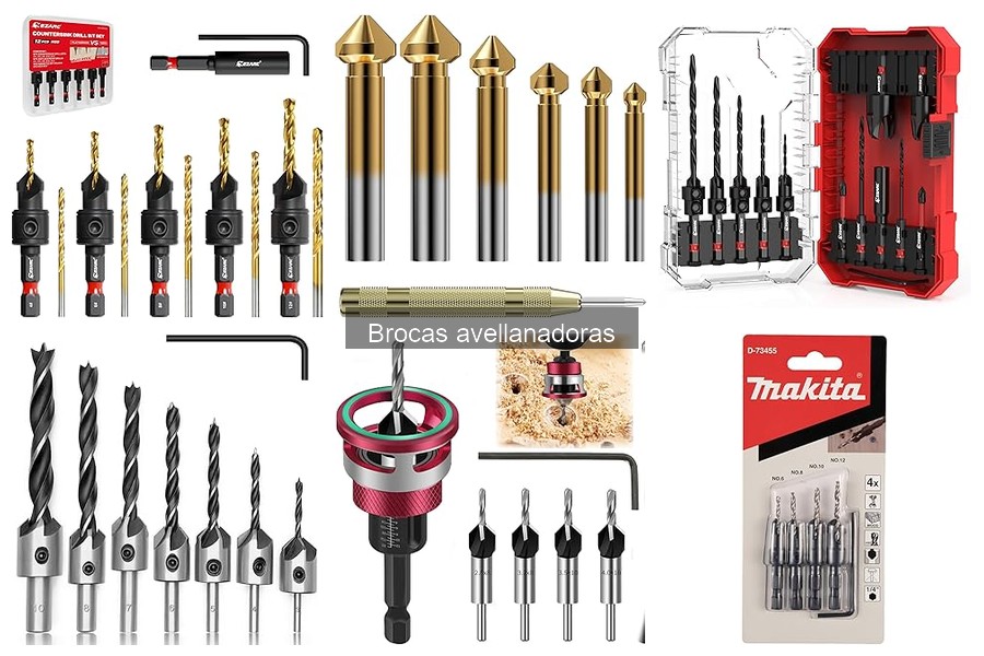 Materiales compatibles con brocas avellanadoras