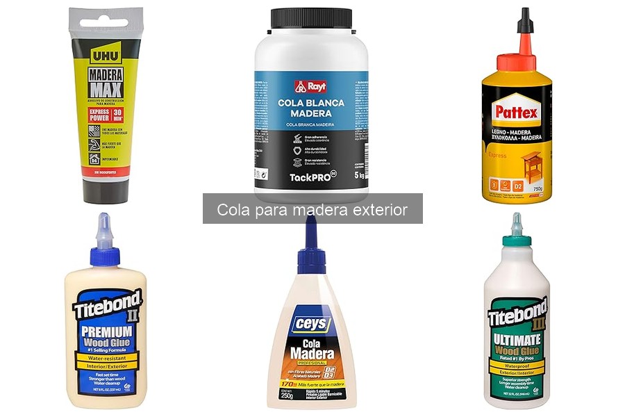 Mejores adhesivos para madera exterior en 2023