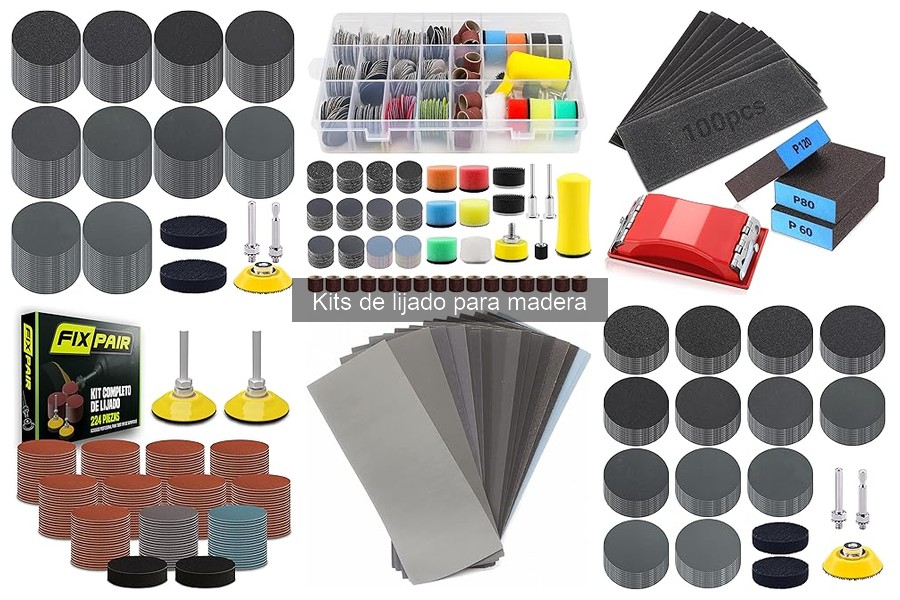 Mejores kits de lijado para proyectos de madera