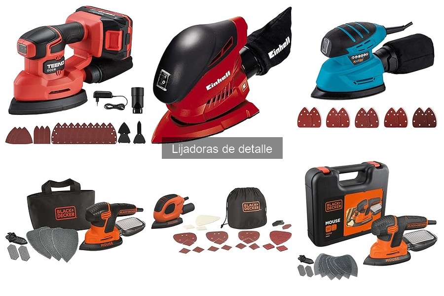 Mejores lijadoras de detalle para principiantes en bricolaje