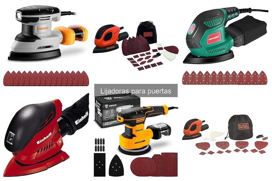 Mejores lijadoras para puertas de madera dura en 2023