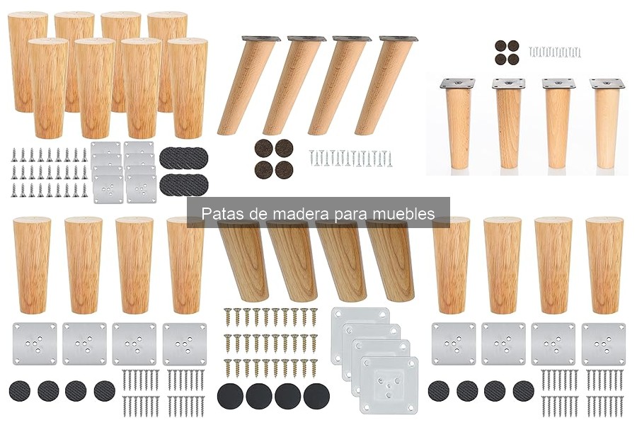 Mejores marcas de patas de madera para muebles en 2023