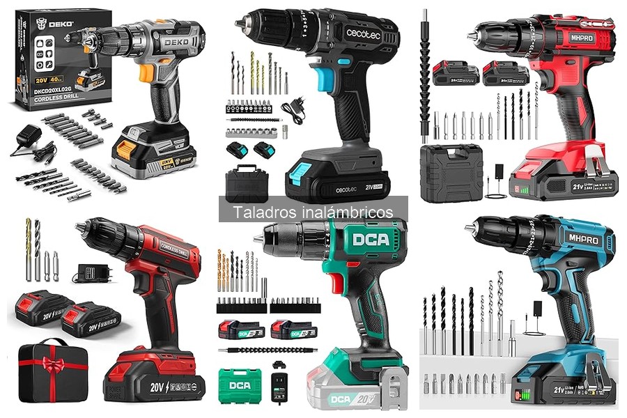 Mejores taladros inalámbricos para bricolaje en casa