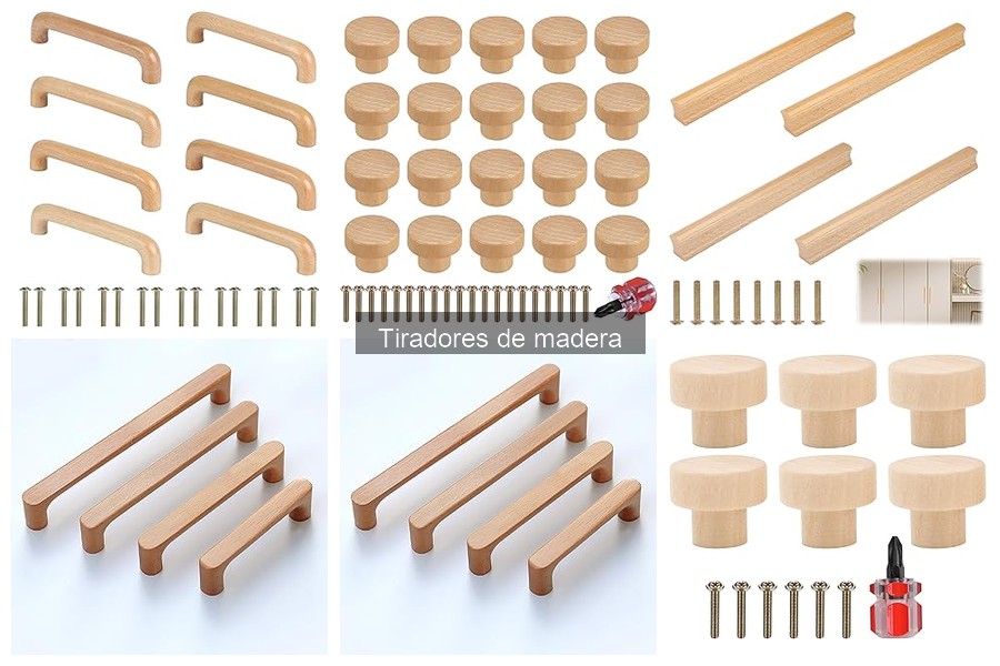 Mejores tiradores de madera para muebles modernos