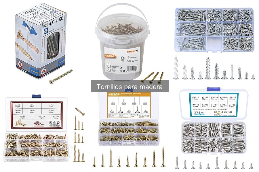 Mejores tornillos para madera según tu proyecto