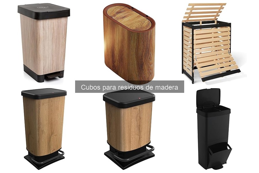 Organiza el reciclaje de madera con cubos eficaces