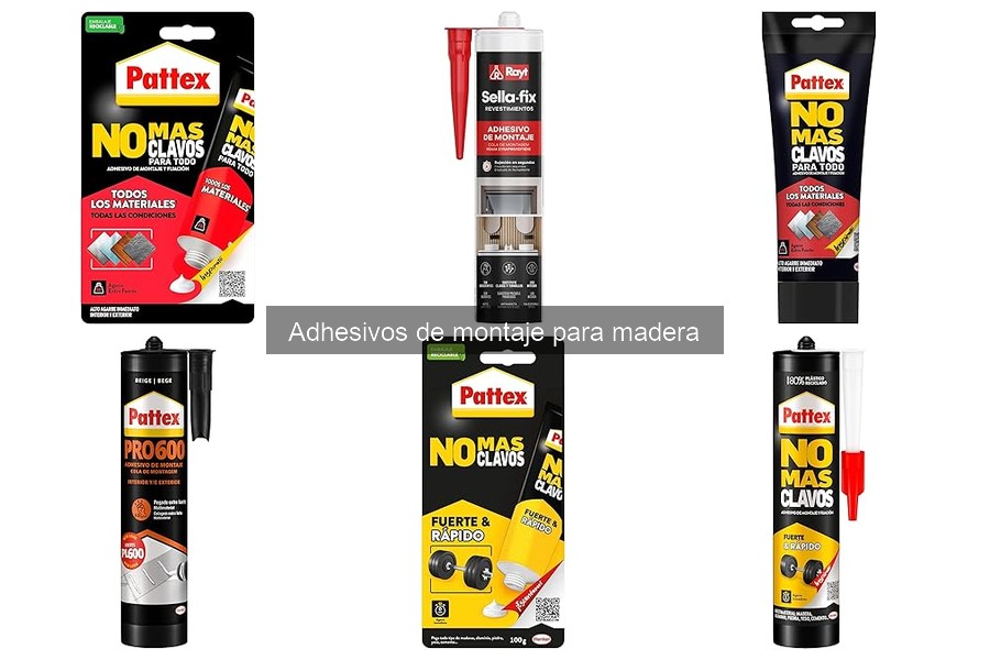 Precios de adhesivos de montaje para madera y dónde comprar