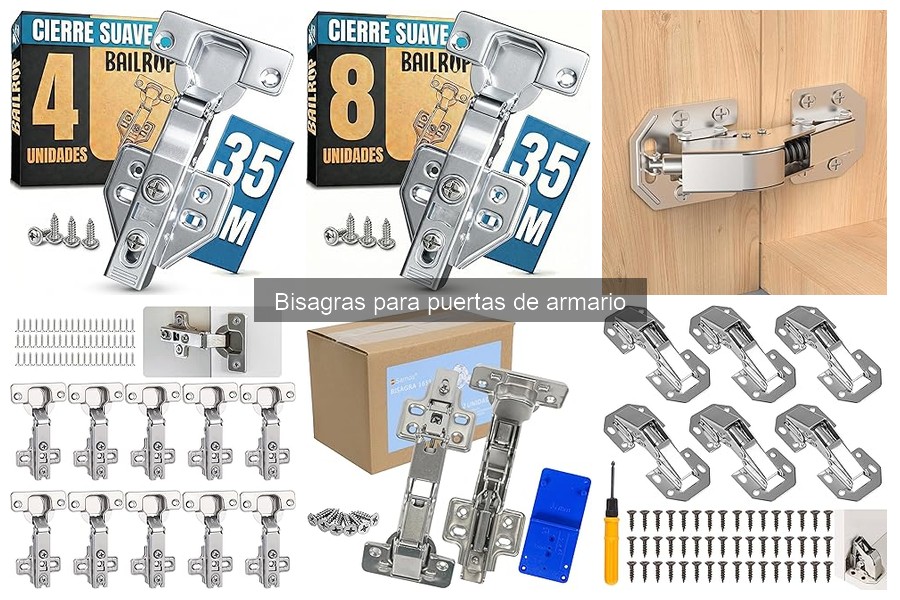 Precios promedio de bisagras para puertas de armario