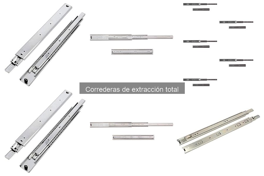 ¿Qué son las correderas de extracción total? Definición y uso