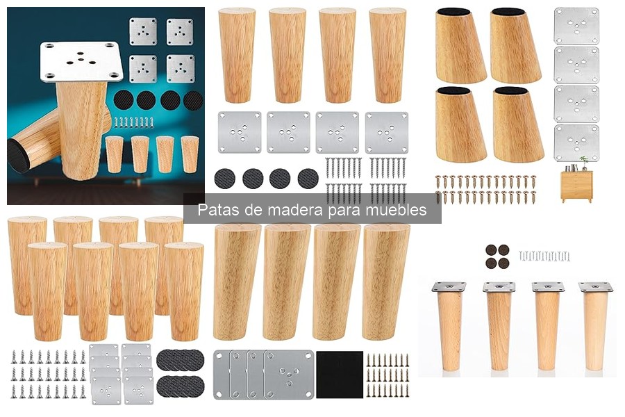 ¿Qué son las patas de madera para muebles? Guía completa