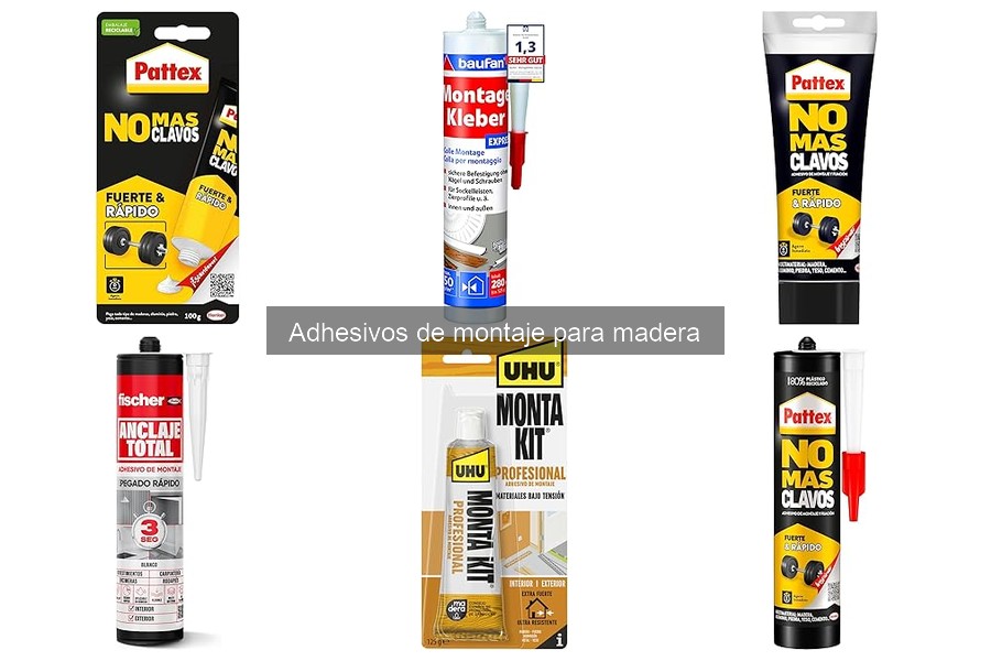 ¿Qué son los adhesivos de montaje para madera?
