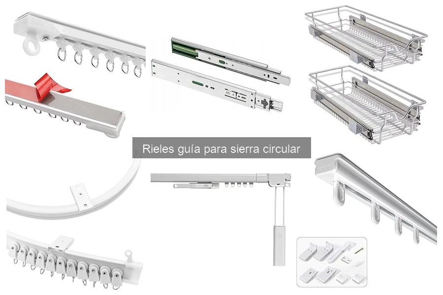 ¿Qué son los rieles guía para sierra circular?