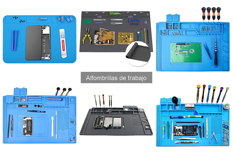 Tipos de alfombrillas de trabajo y sus características