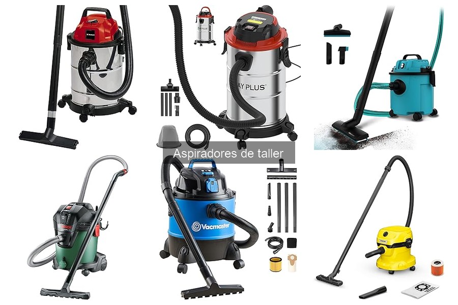 Tipos de aspiradores de taller y sus usos para bricolaje