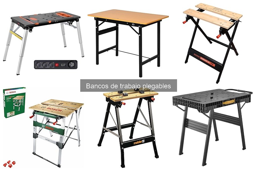 ** Tipos de bancos de trabajo plegables: características y usos
