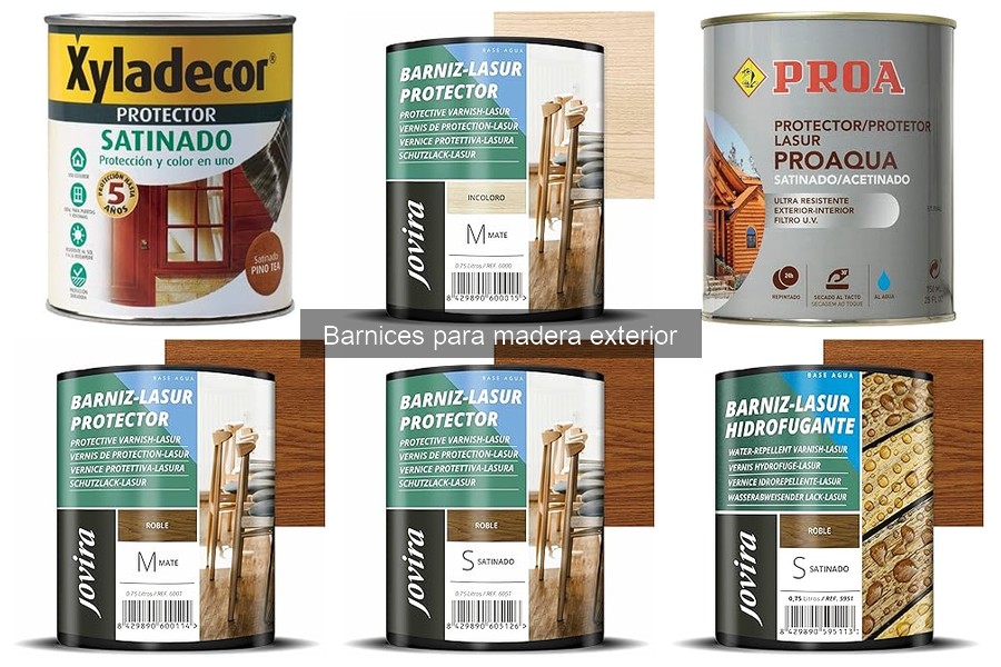 Tipos de barnices para madera exterior: guía esencial