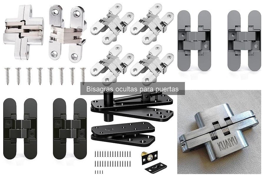 Tipos de bisagras ocultas para puertas: Guía completa
